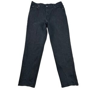 Vintage Levis 512 Jeans Womens 16 Mis Slim Fit Tapered Leg Black Brazil Y2K